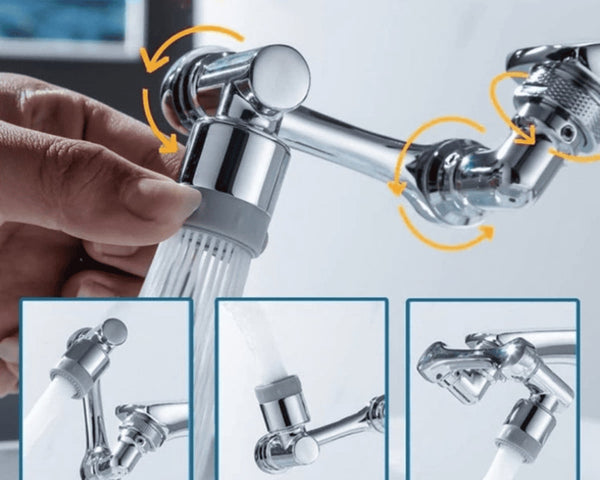 1+1 GRATIS | AquaTwist™ - 360° schwenkbarer Wasserhahn mit verstellbarer Brause [Letzter Tag Rabatt]