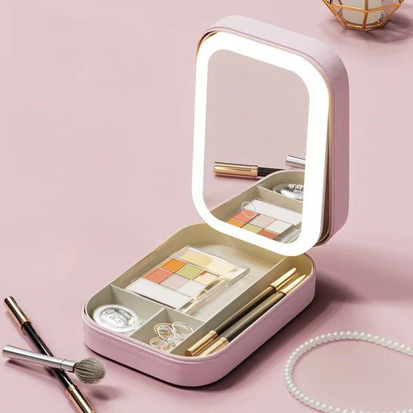 Eleganza™ Make-up Organizer mit LED-Licht – Perfekte Beleuchtung für Ihr Beauty-Ritual