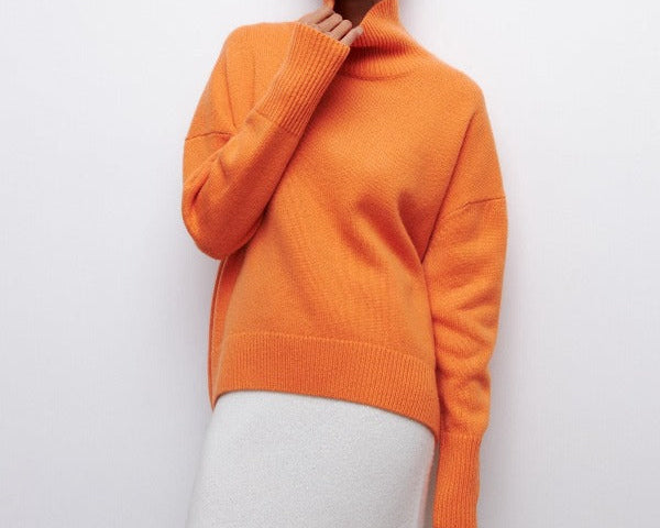 Vida™ Rollkragenpullover in Übergröße