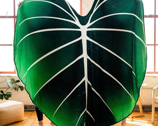 ComfyLuxe™ - Blattförmige Fleecedecke