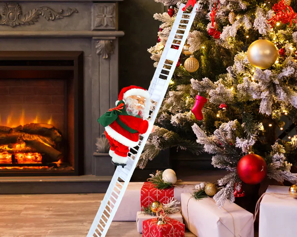 Santa™ | Weihnachtsmann, der Leiterkletterer