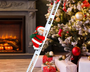 Santa™ | Weihnachtsmann, der Leiterkletterer
