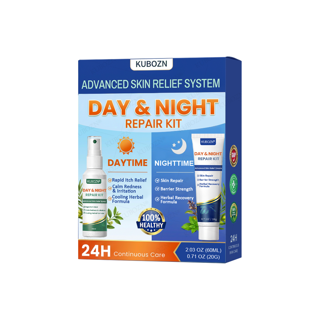 Psoriasis Tag- & Nacht-Reparatursystem | 24h Hautpflege-Duo
