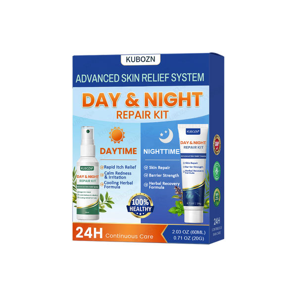 Psoriasis Tag- & Nacht-Reparatursystem | 24h Hautpflege-Duo
