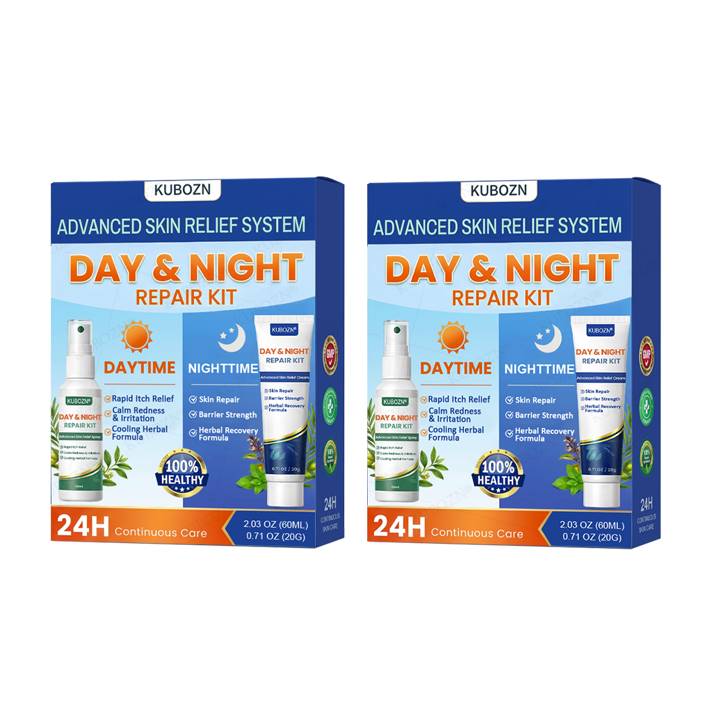 Psoriasis Tag- & Nacht-Reparatursystem | 24h Hautpflege-Duo