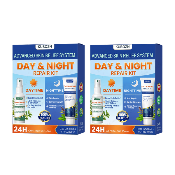 Psoriasis Tag- & Nacht-Reparatursystem | 24h Hautpflege-Duo
