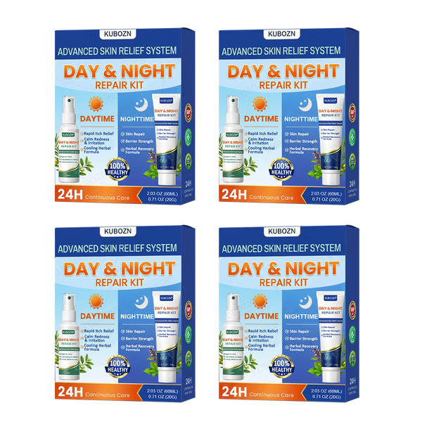 Psoriasis Tag- & Nacht-Reparatursystem | 24h Hautpflege-Duo