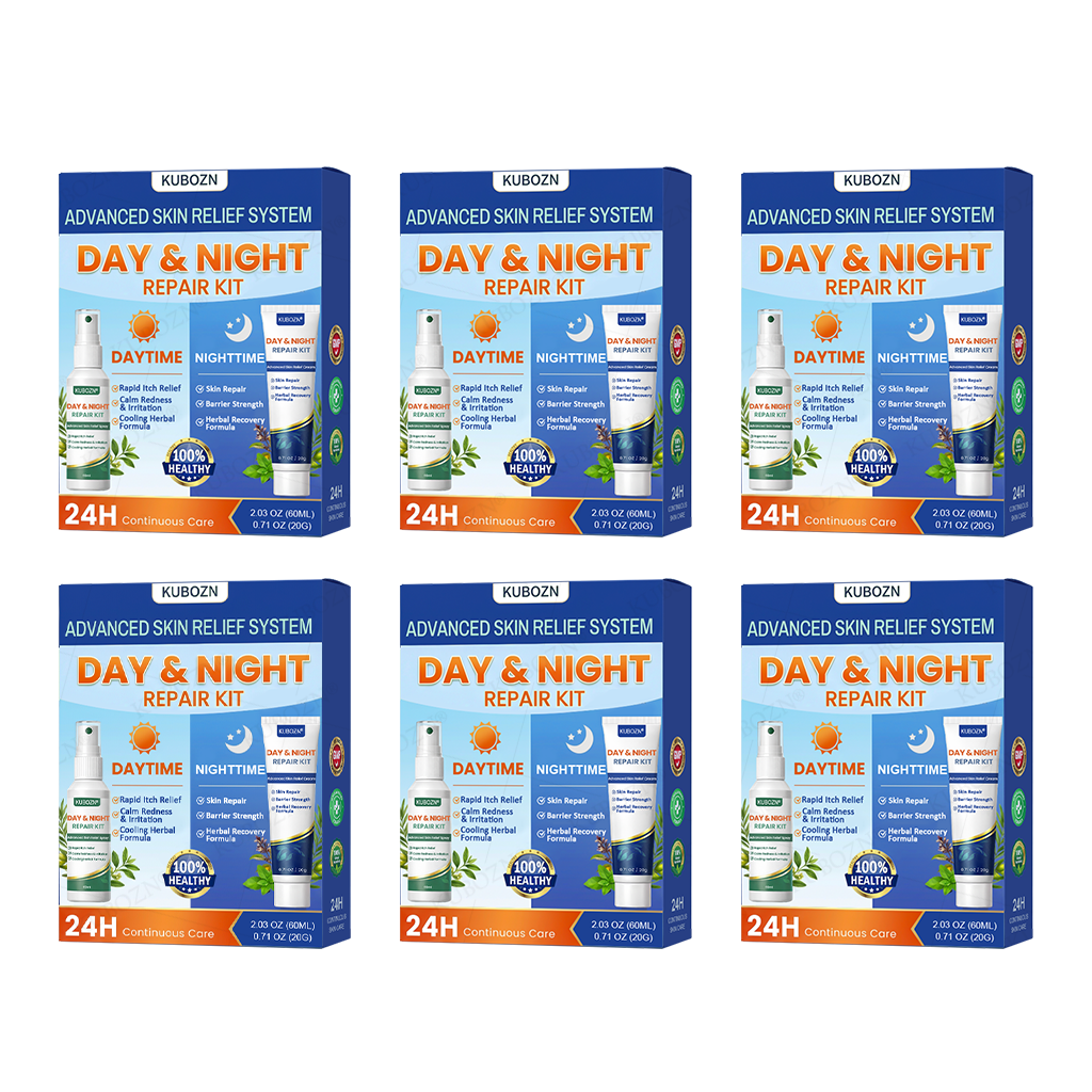 Psoriasis Tag- & Nacht-Reparatursystem | 24h Hautpflege-Duo