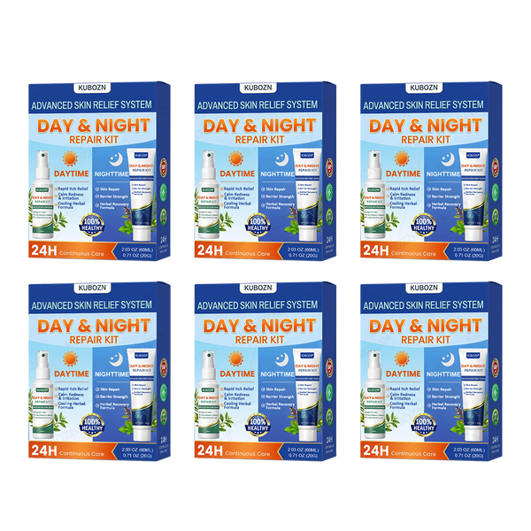 Psoriasis Tag- & Nacht-Reparatursystem | 24h Hautpflege-Duo