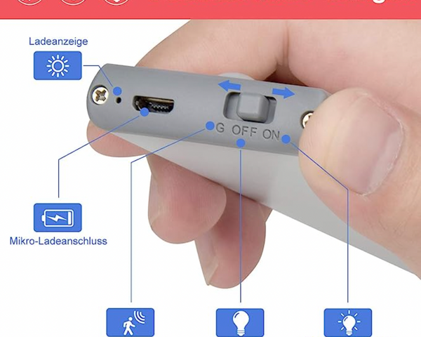 50% Rabatt | LEDStrips™- Wiederaufladbare Sensor-LED-Streifen