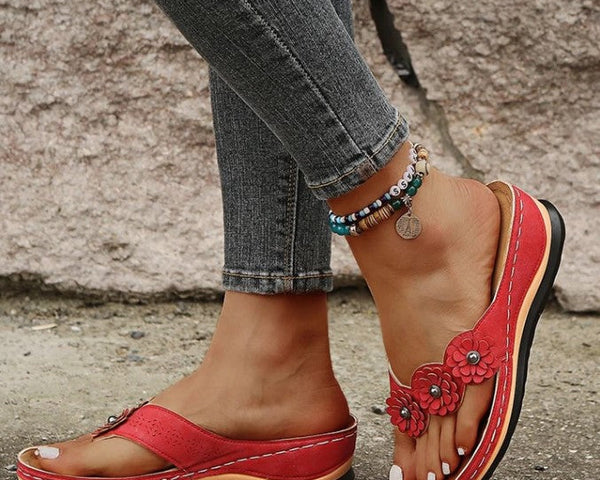 Lena Luxe™ | Bequeme orthopädische Sandalen