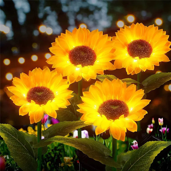 GardenGlow - Sonnenblumen-Solarleuchten für den Außenbereich [Letzter Tag Rabatt]