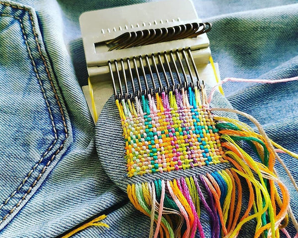 Mini-Webstuhlmaschine zum Sticken