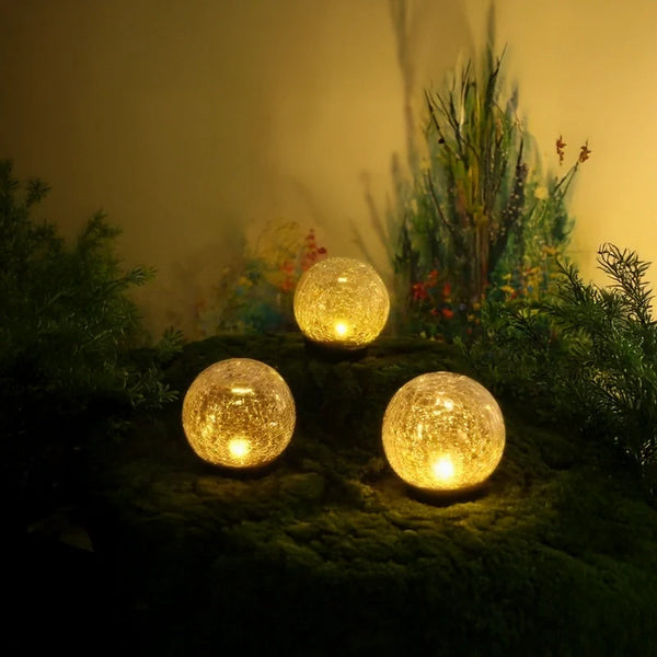 LumiSphere™ Solar-Gartenkugel | Warmes Licht & Magische Gartenatmosphäre