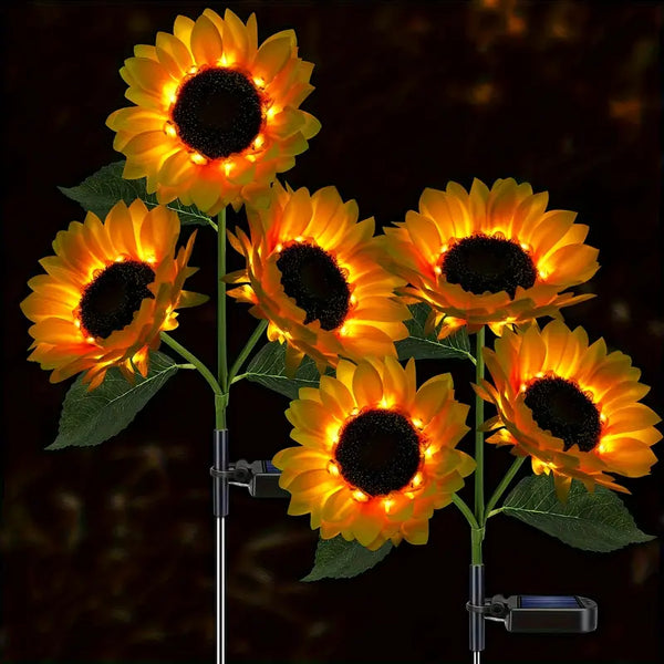 GardenGlow - Sonnenblumen-Solarleuchten für den Außenbereich [Letzter Tag Rabatt]