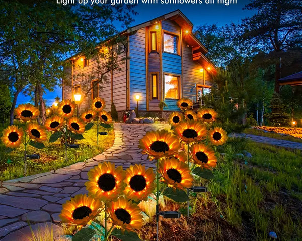 GardenGlow - Sonnenblumen-Solarleuchten für den Außenbereich [Letzter Tag Rabatt]