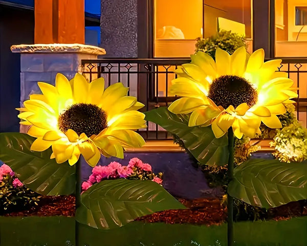 GardenGlow - Sonnenblumen-Solarleuchten für den Außenbereich [Letzter Tag Rabatt]