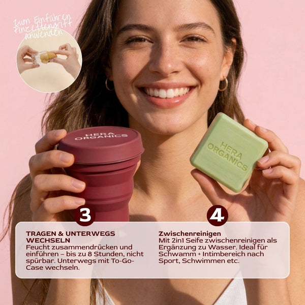 50% Rabatt | Menstruationsschwamm Starterset™ | Natürliche Periode ohne Chemie, ohne Austrocknen & ohne Müll!