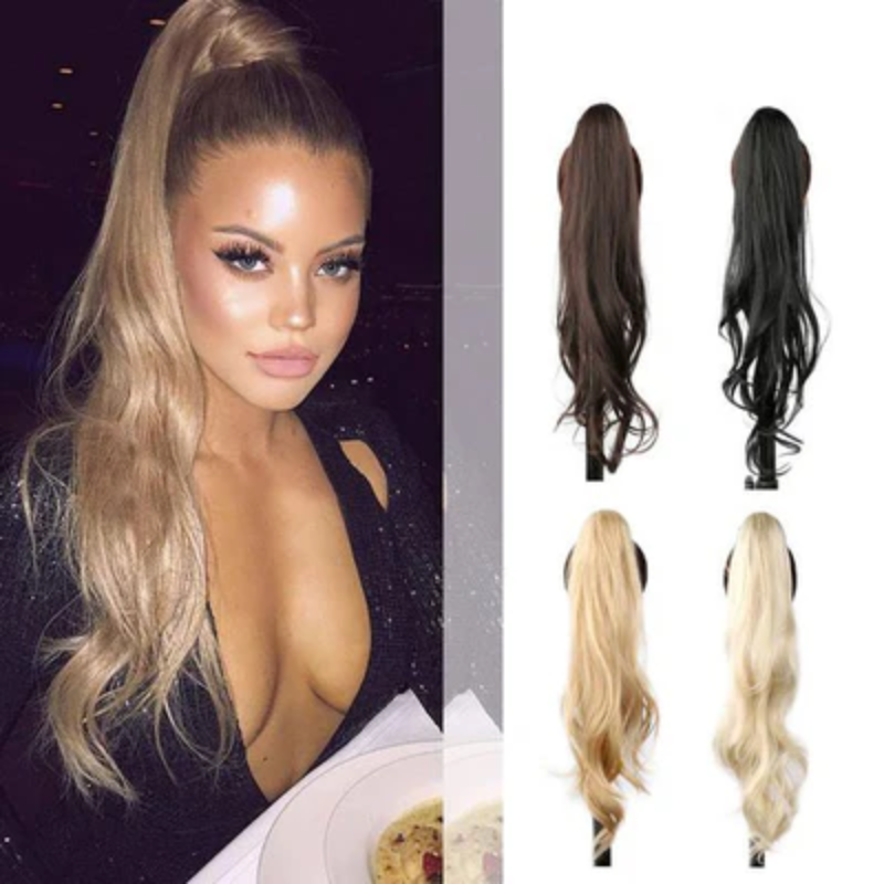 FülleZopf™ Verdopple deinen Look mit dieser doppelten Stil-Pferdeschwanzlösung für volles Haar.