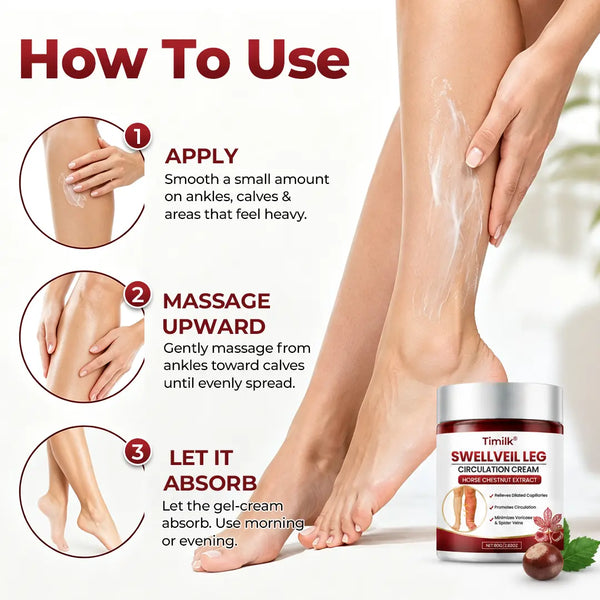 SwellEase™ Bein-Circulation-Creme – Für leichtere & weniger geschwollen wirkende Beine