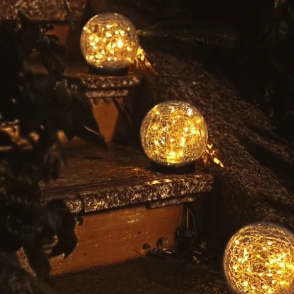 LumiSphere™ Solar-Gartenkugel | Warmes Licht & Magische Gartenatmosphäre