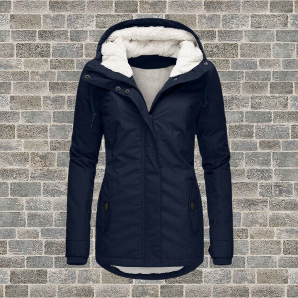 Johanna | Warme Baumwoll-Sherpa-Jacke