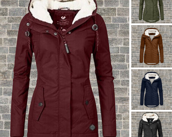 Johanna | Warme Baumwoll-Sherpa-Jacke
