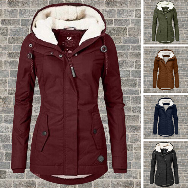 Johanna | Warme Baumwoll-Sherpa-Jacke