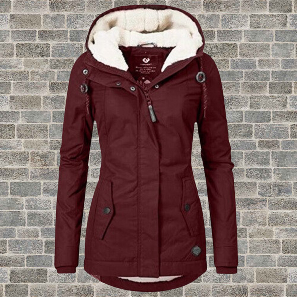 Johanna | Warme Baumwoll-Sherpa-Jacke