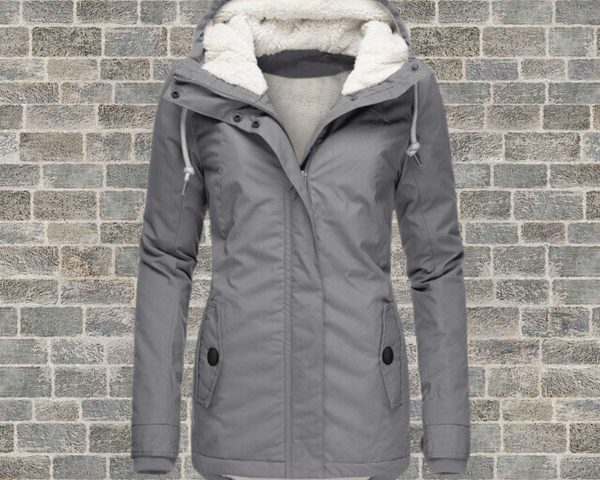Johanna | Warme Baumwoll-Sherpa-Jacke