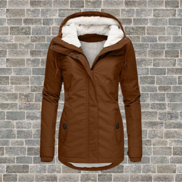 Johanna | Warme Baumwoll-Sherpa-Jacke