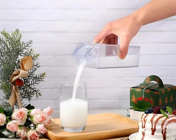 50% RABATT | ClearSip - Transparenter Milchkarton [Letzter Tag Rabatt]