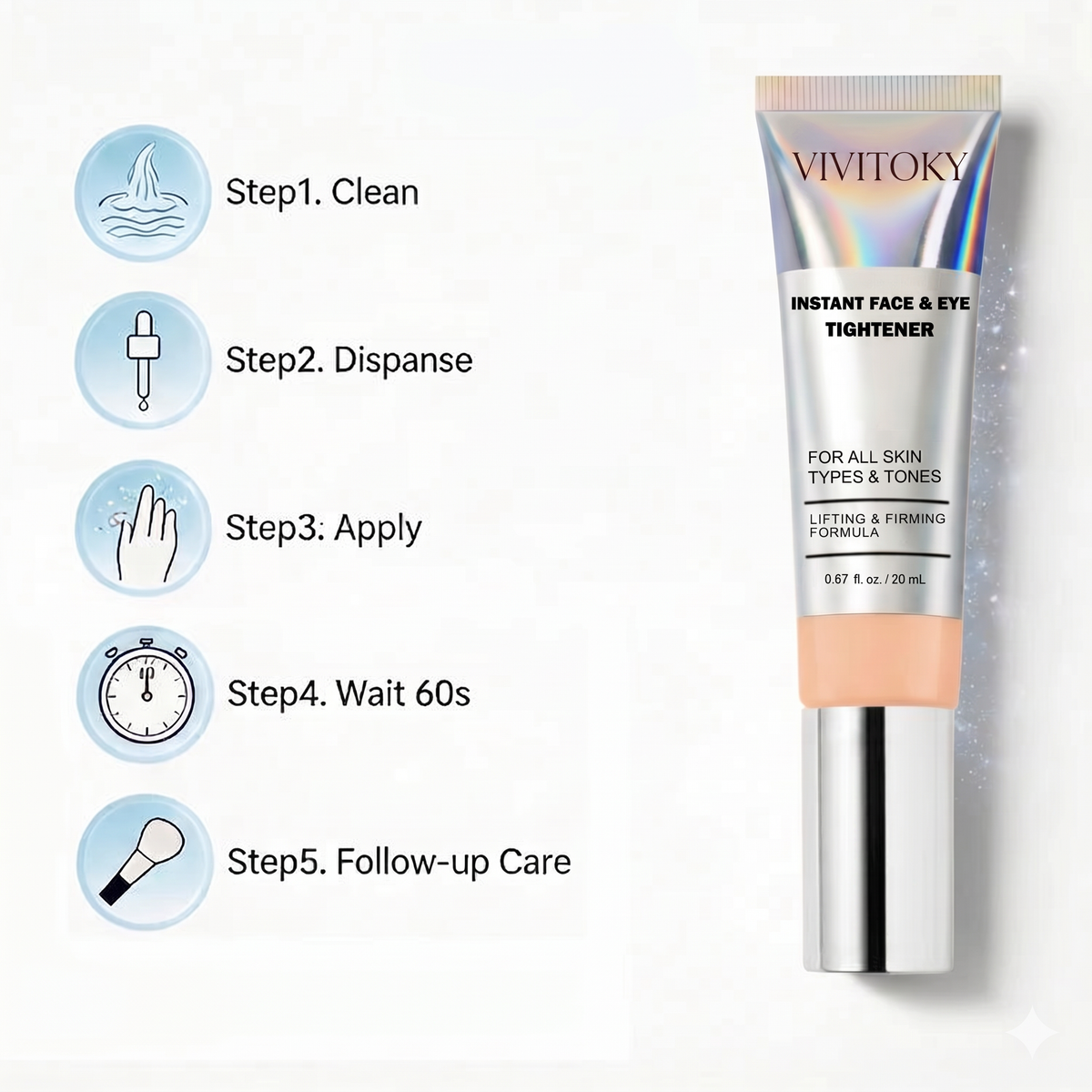 Fermelle™ Instant Face Tightener – Strafft die Haut & reduziert Falten in 60 Sekunden