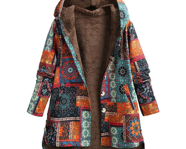 Alaia™ Kapuzenjacke mit Blumenmuster