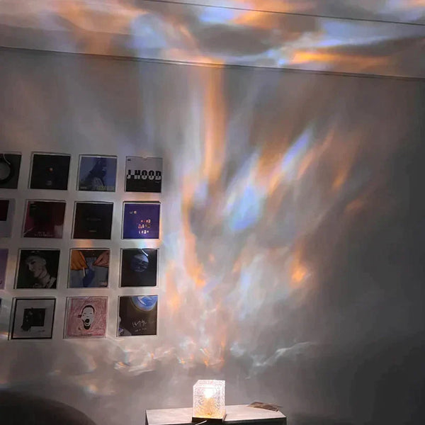 GlowSphere - Kristall-Lam-Wasser-Riffel-Projektor