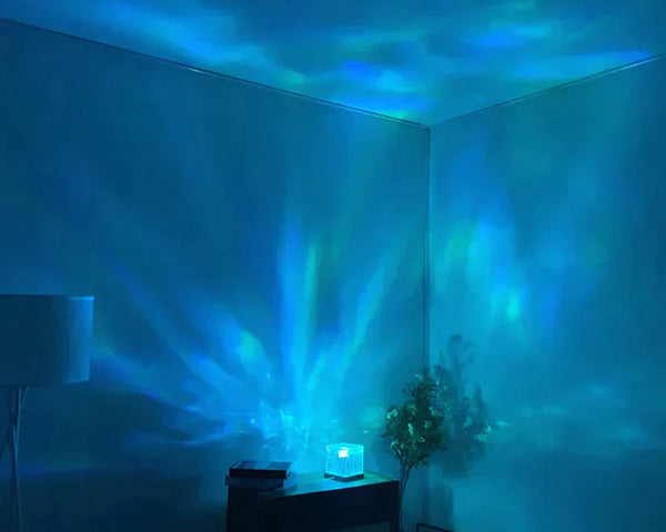 GlowSphere - Kristall-Lam-Wasser-Riffel-Projektor