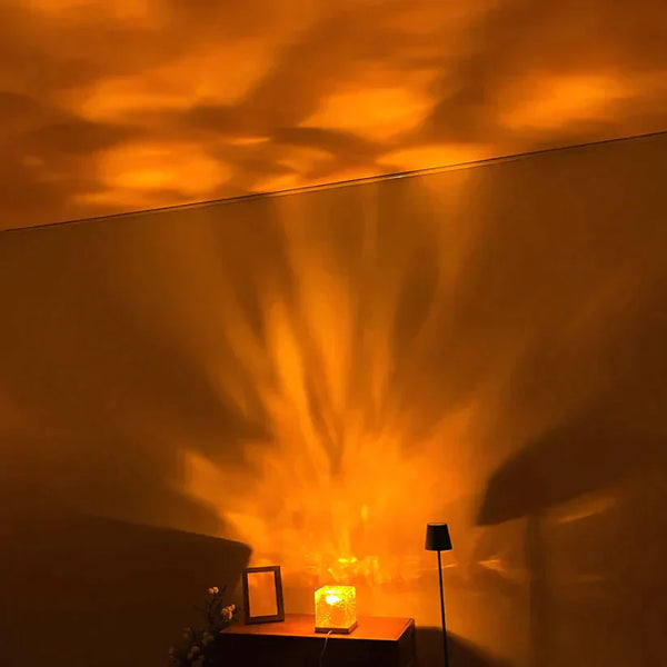 GlowSphere - Kristall-Lam-Wasser-Riffel-Projektor