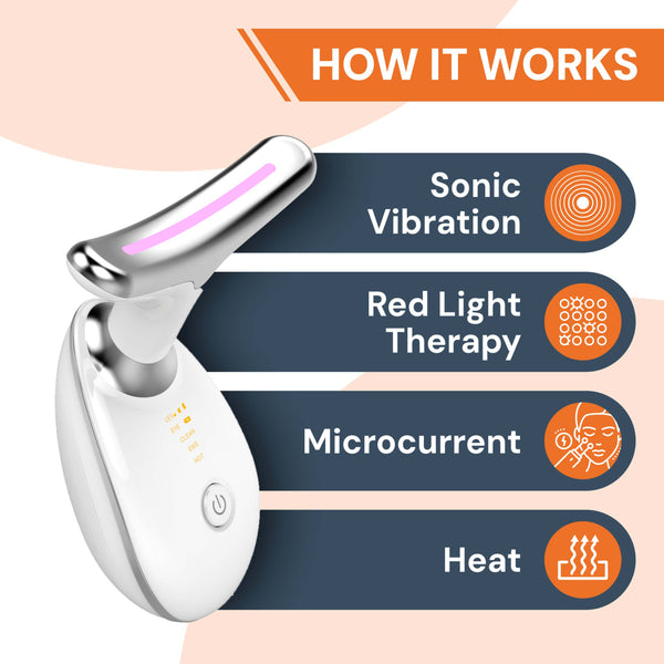 🔥 50% RABATT | LumiLift™ LED Gesichts- & Massagegerät – Für Straffer & Strahlender Aussehende Haut