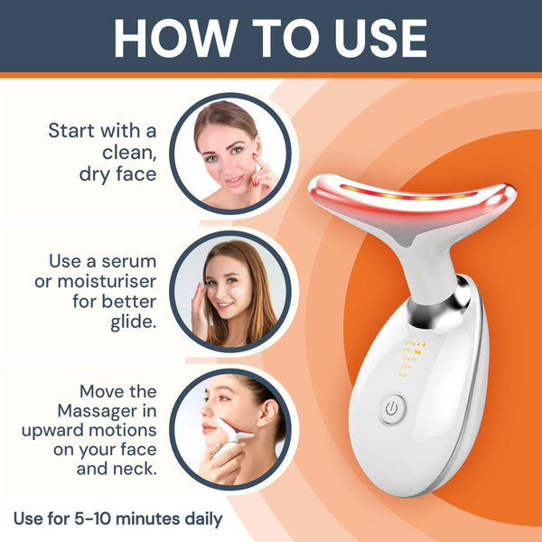 🔥 50% RABATT | LumiLift™ LED Gesichts- & Massagegerät – Für Straffer & Strahlender Aussehende Haut