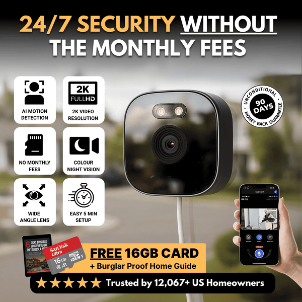 SecurePro™ 2K Fenster-Sicherheitskamera | Smarter Schutz ohne Abo