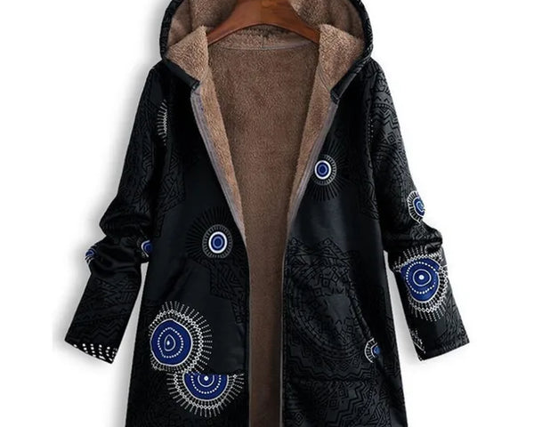 Clover™ Dicke, bedruckte Kaschmir-Jacke
