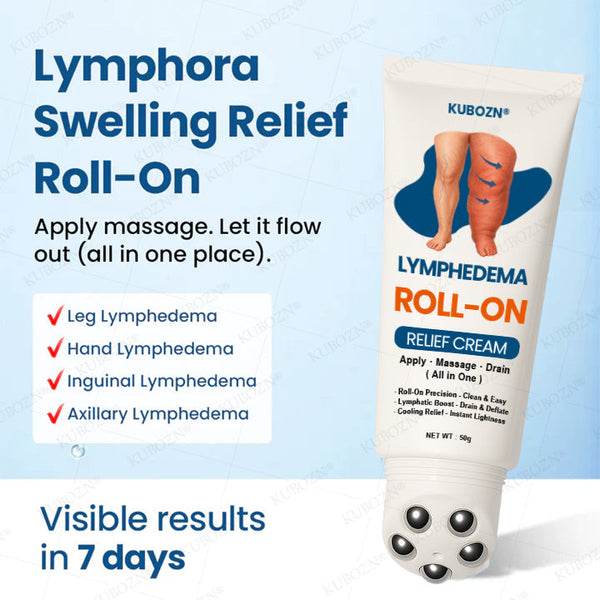 Lymphdrainage Roll-On Creme | Kühlende Pflege bei geschwollenen & schweren Beinen