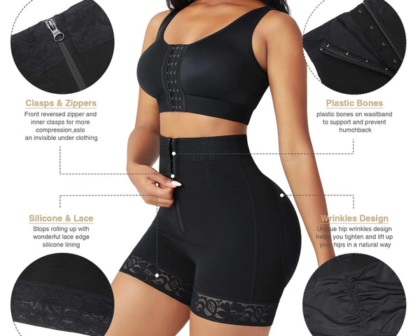 Zani's | Hoch taillierte formende Shorts