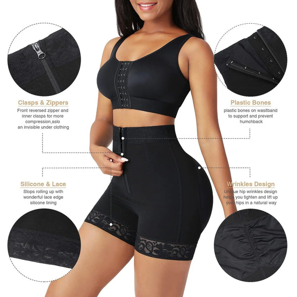 Zani's | Hoch taillierte formende Shorts