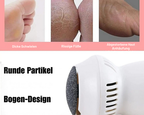 VacuFein™ Kabellose Pediküre-Feile mit Vakuumsystem
