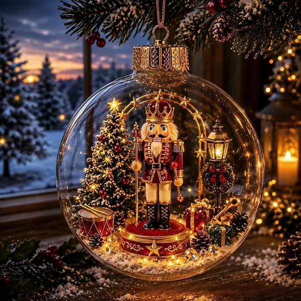 DioraLuma™ Leuchtender Weihnachts-Diorama-Anhänger – Warmer Glanz & zauberhafte Mini-Winterwelt