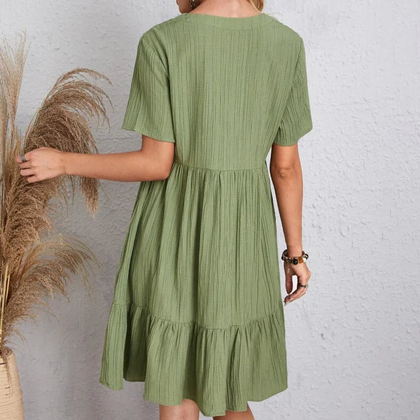 Lumie™ | Elegantes Retro Kleid mit V-Ausschnitt
