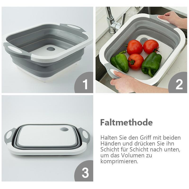 50% RABATT | SliceBasket™ - Multifunktionelle Schneidebretter und klappbarer Abtropfkorb