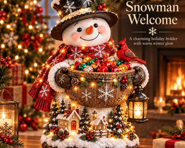 SweetGlow™ Weihnachtliche Süssigkeitenschale | Festlicher Lichterglanz