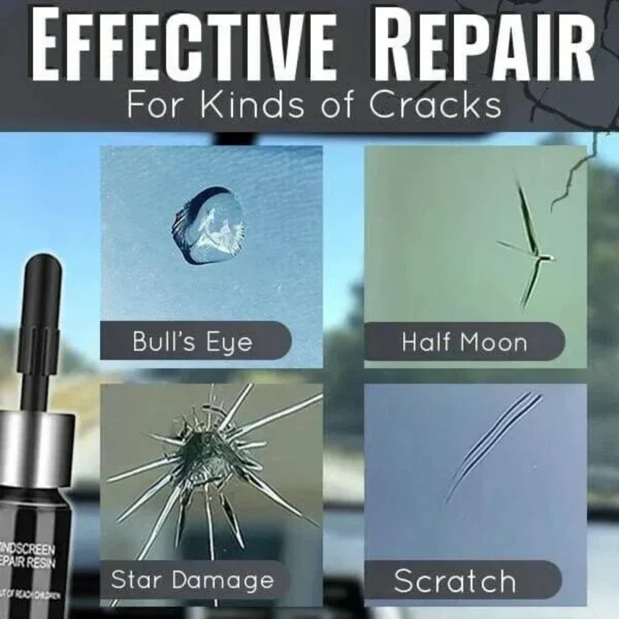 GlassCare™ - Effektives Glasreparaturset für Risse und Kratzer